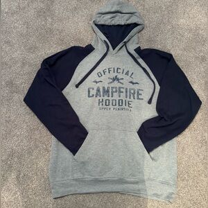 Official Campfire Gray and Black Hoodie